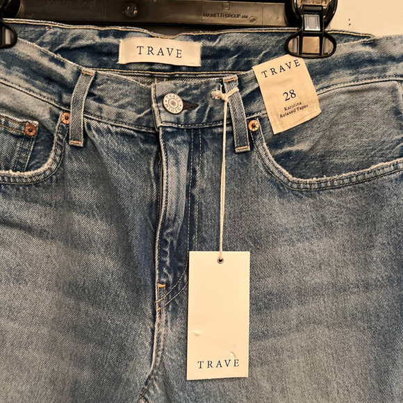 NWT Trave Denim Karolina Relaxed Taper Jeans - Picture 5 of 9